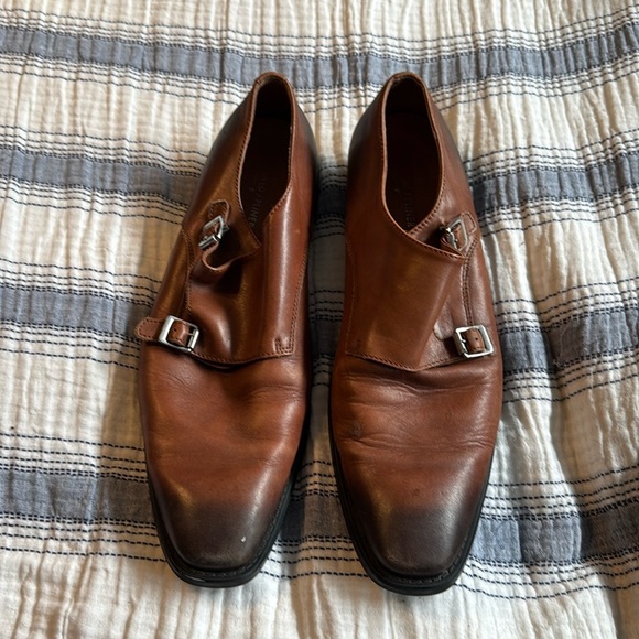 Donald J Pliner Double Monk Strap Oxfords 12M - Picture 1 of 5